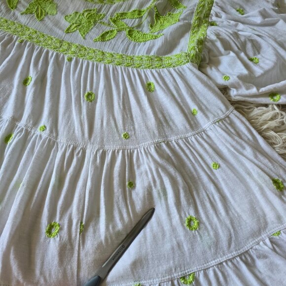 Free People Edie Tee White and Lime Combo - READ DESCRIPTION - Picture 14 of 14